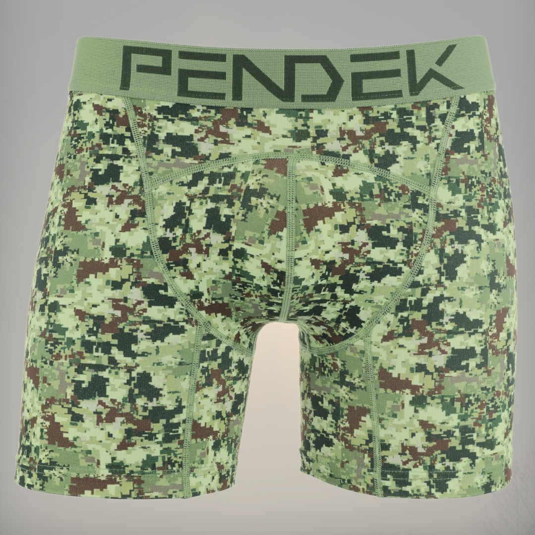 Pendek boxershorts Multitone Wood/Green